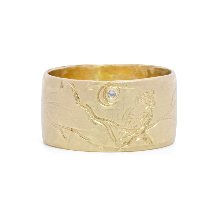 Spirit Owl Scene Ring
