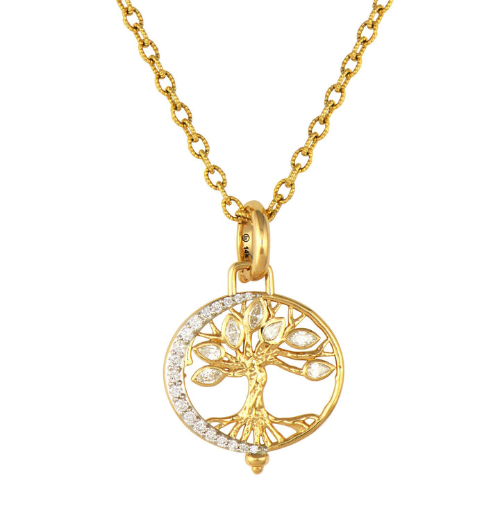 New Moon Open Tree Of Life Charm
