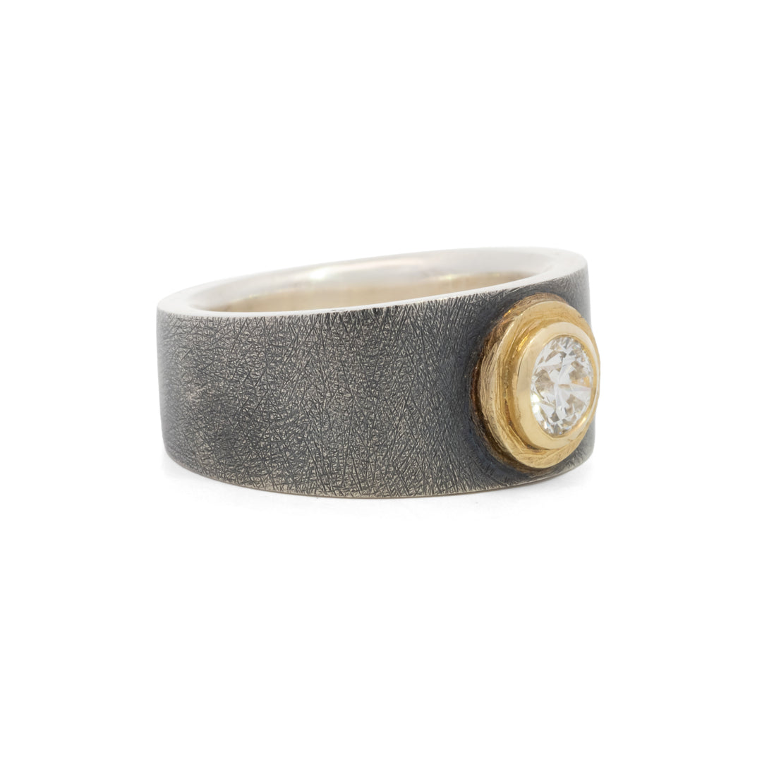 Trunk Show 10 mm Junia Diamond Two Tone Ring