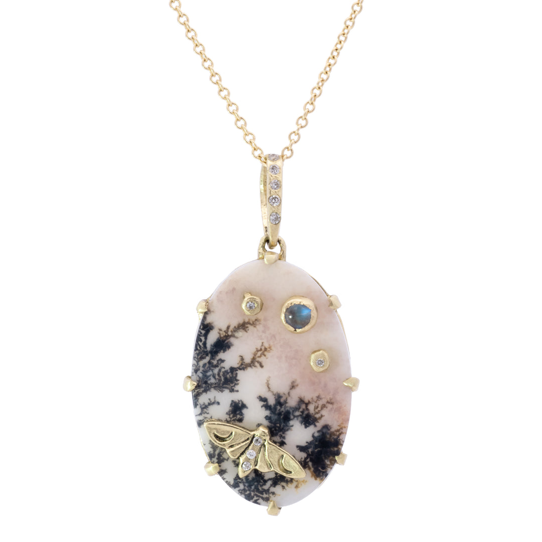 Woodland Dendritic Agate Pendant