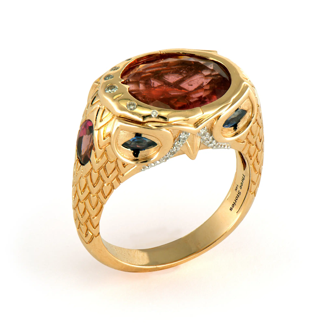 Night Owl Pink Tourmaline Ring