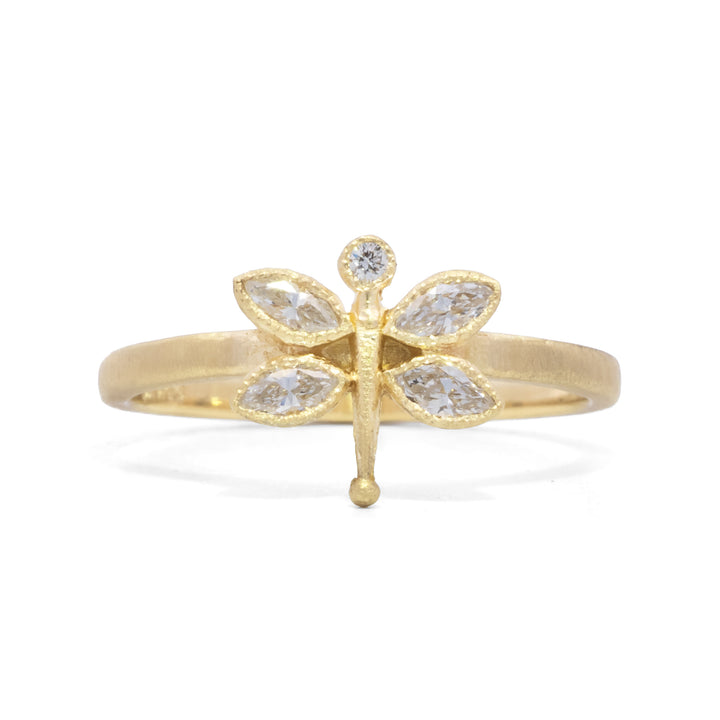 Diamond Dragonfly Ring
