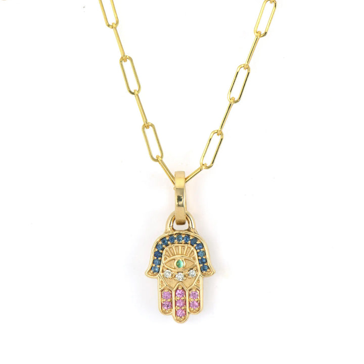 Medium Bejeweled Hamsa Pendant