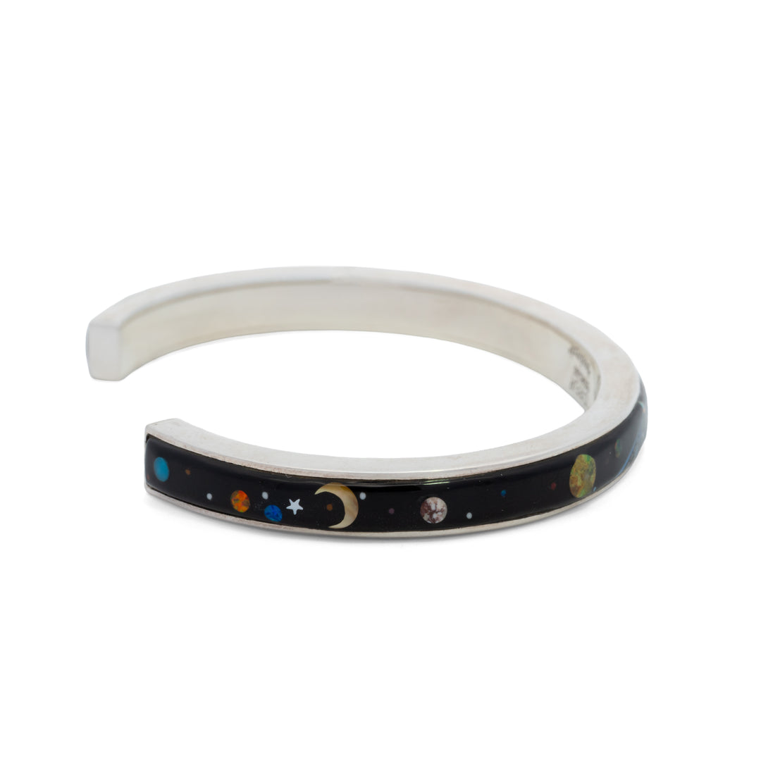 Large Galaxy Stone Inlay Cuff