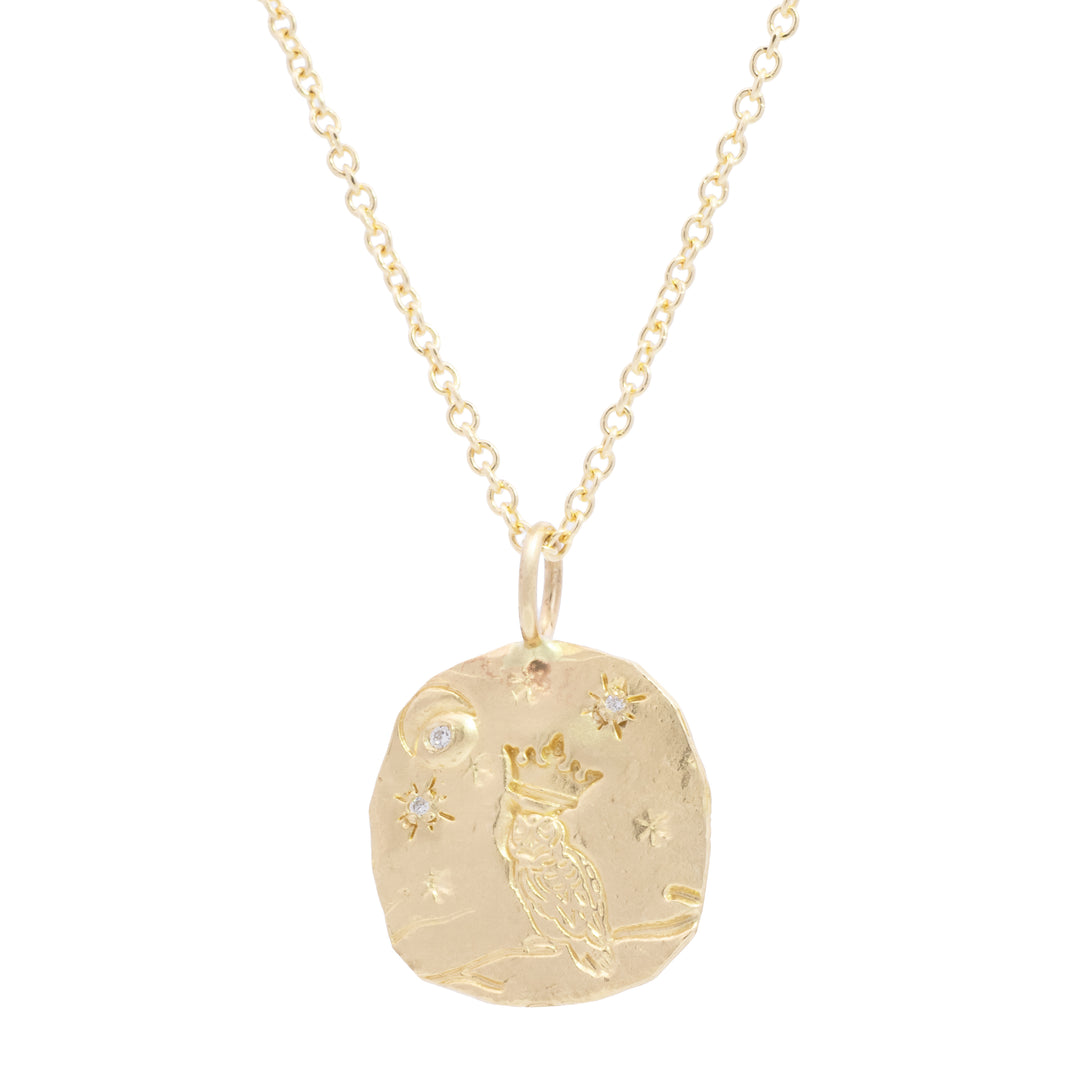 Master Owl with Crown Pendant