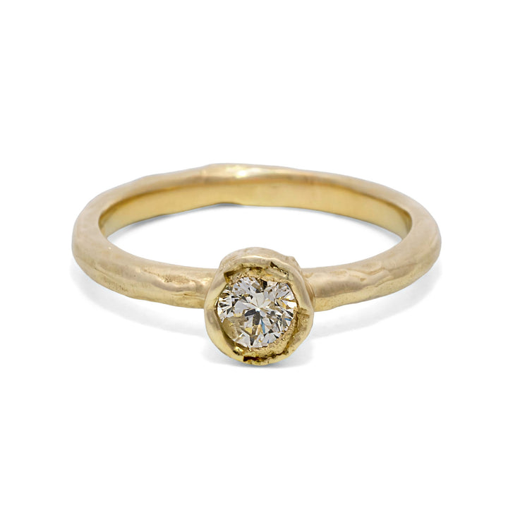 0.50 ct White Diamond Organic Ring