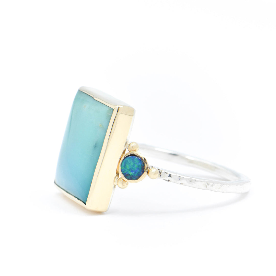 Chrysoprase & Opal Ring