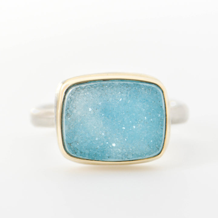 Chrysocolla Druzy Ring