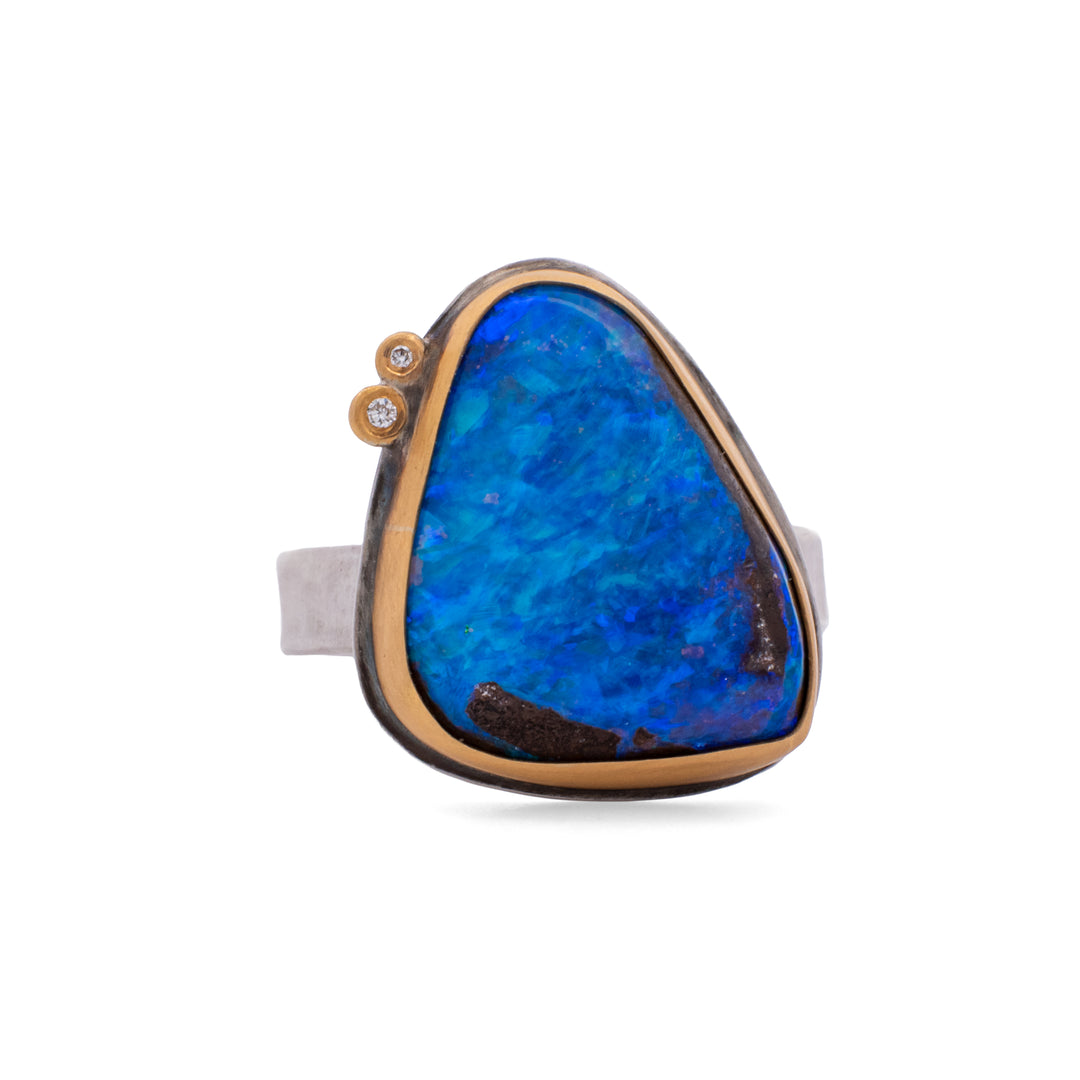 Boulder Opal Ring