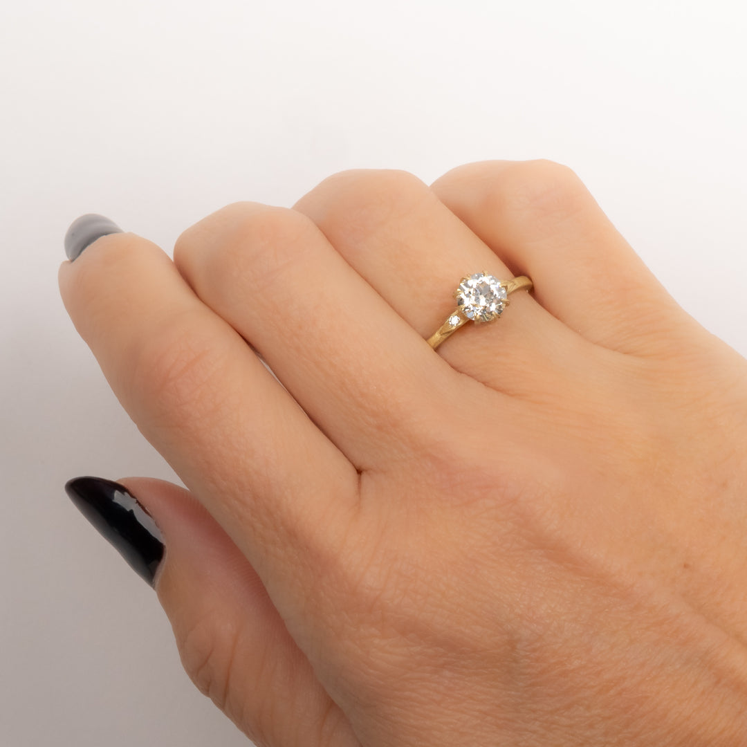Lotus & Petal Diamond Ring