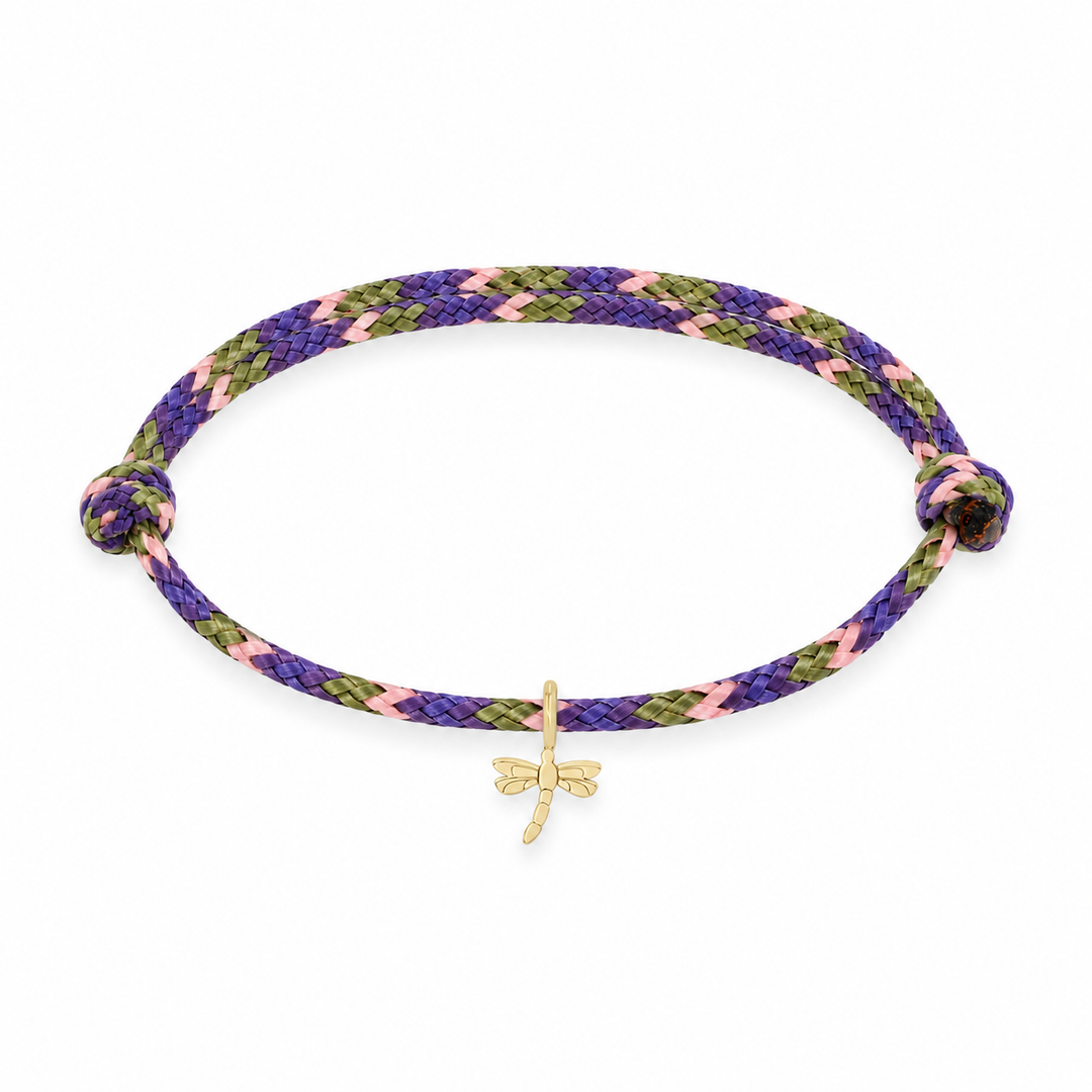 Midi Bitty Dragonfly Charm Paracord Bracelet