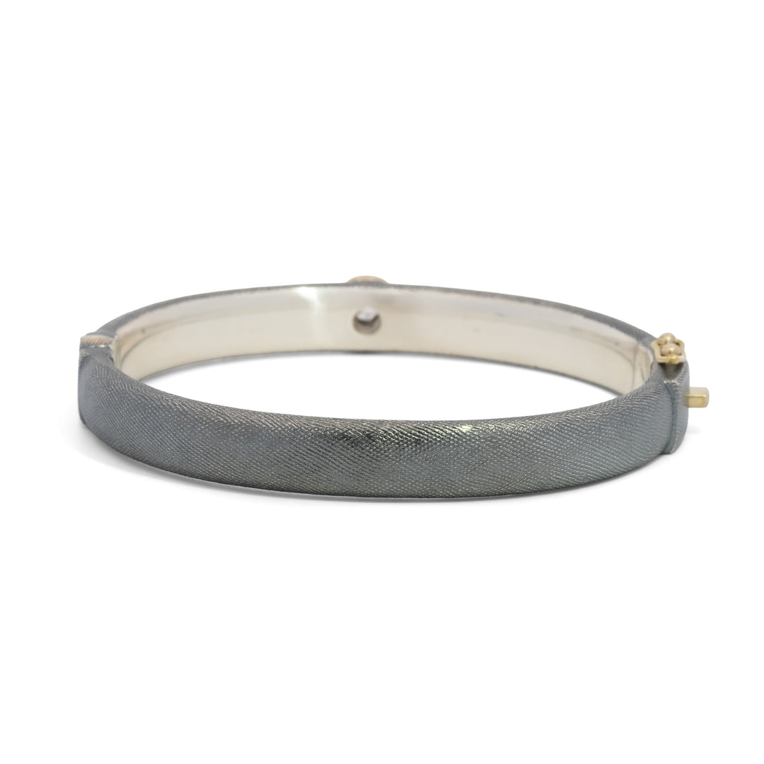 Gypsy 8 mm Salt & Pepper Diamond Bracelet