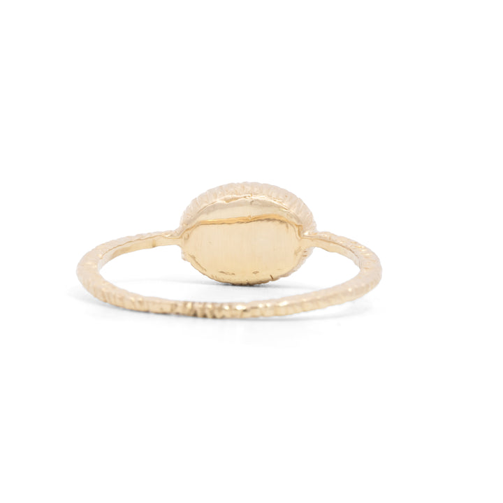 Small Oval Opal Ring