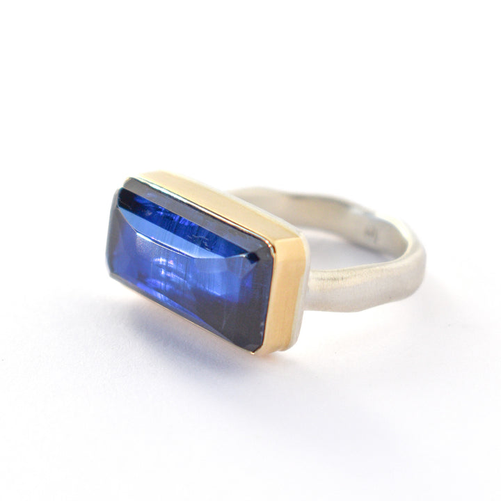 Inverted Kyanite Ring