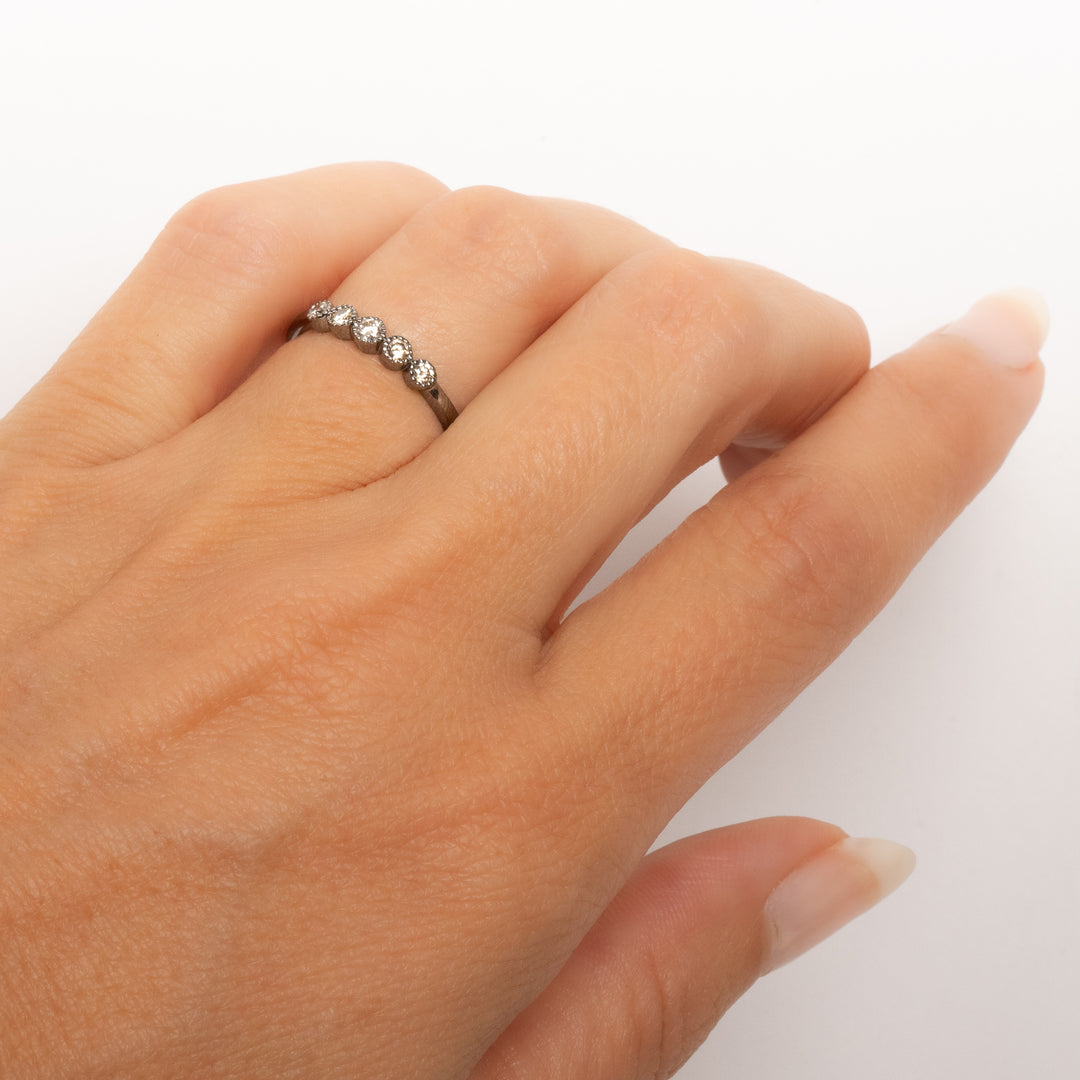 Five Bezel Diamond Ring