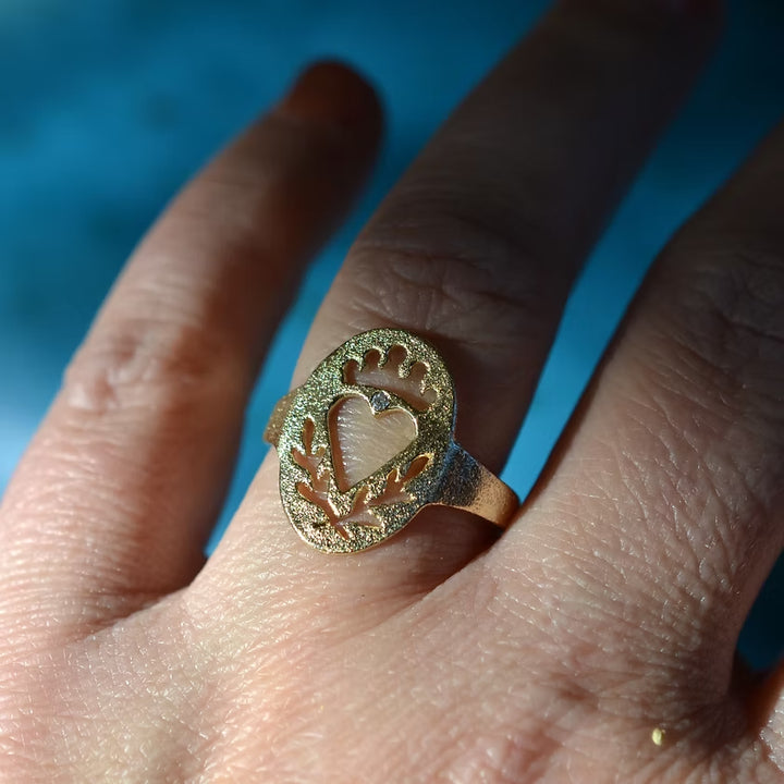 Love Conquers Signet Ring