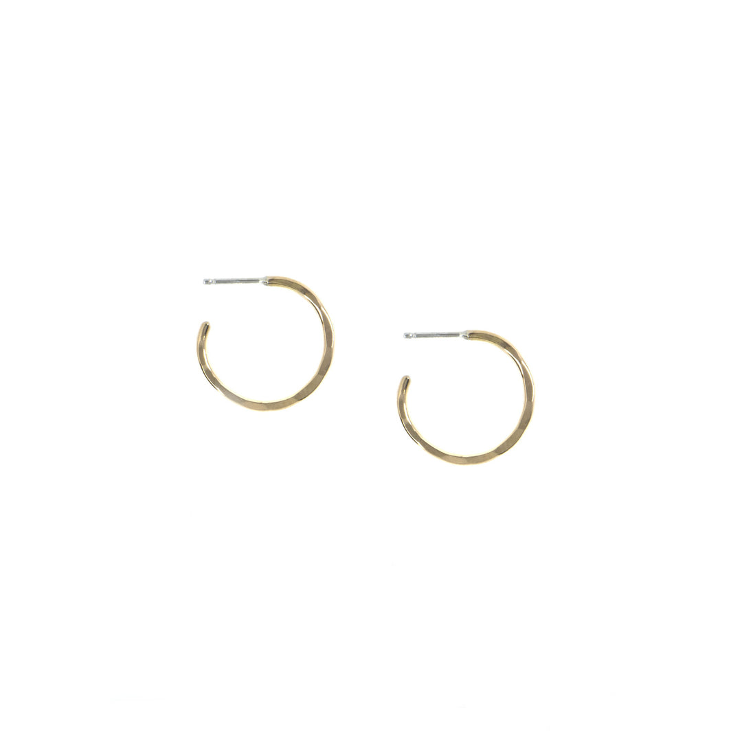 Extra Small Hammered Hoops