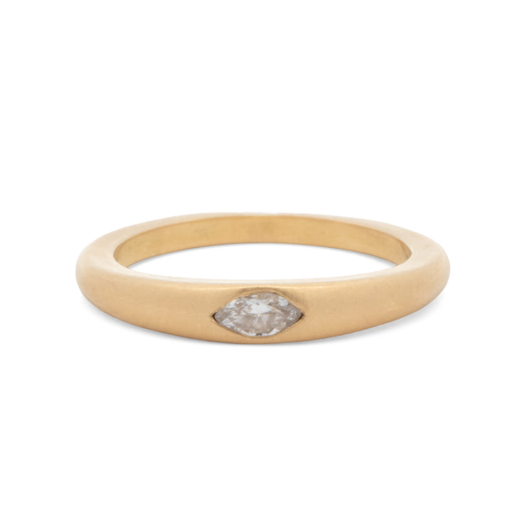 Tapered Marquise Diamond Ring