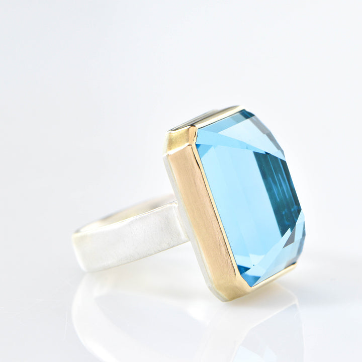 Swiss Blue Topaz Ring