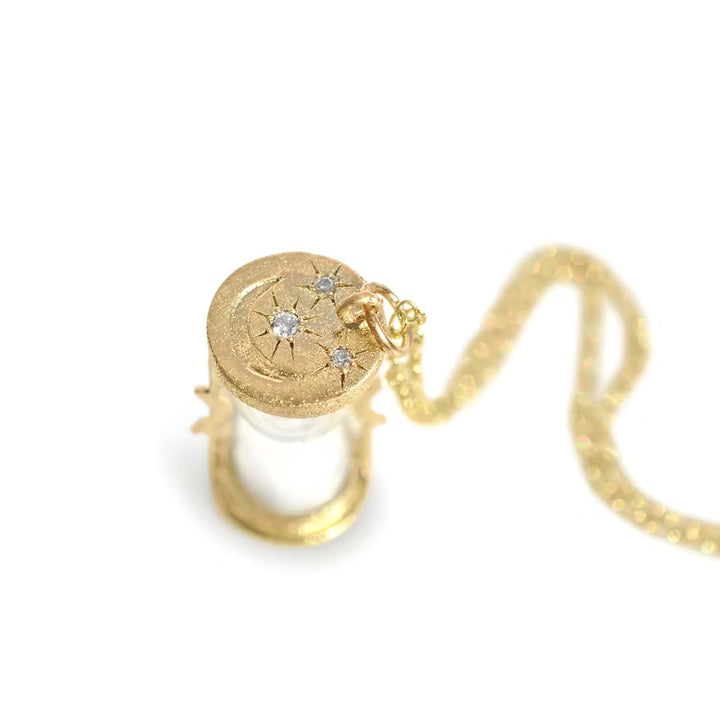 Sands Of Time Hourglass Pendant Necklace