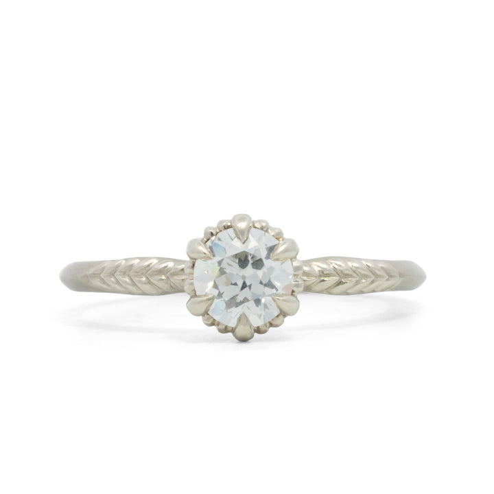 Old European Cut Evergreen Solitaire Ring