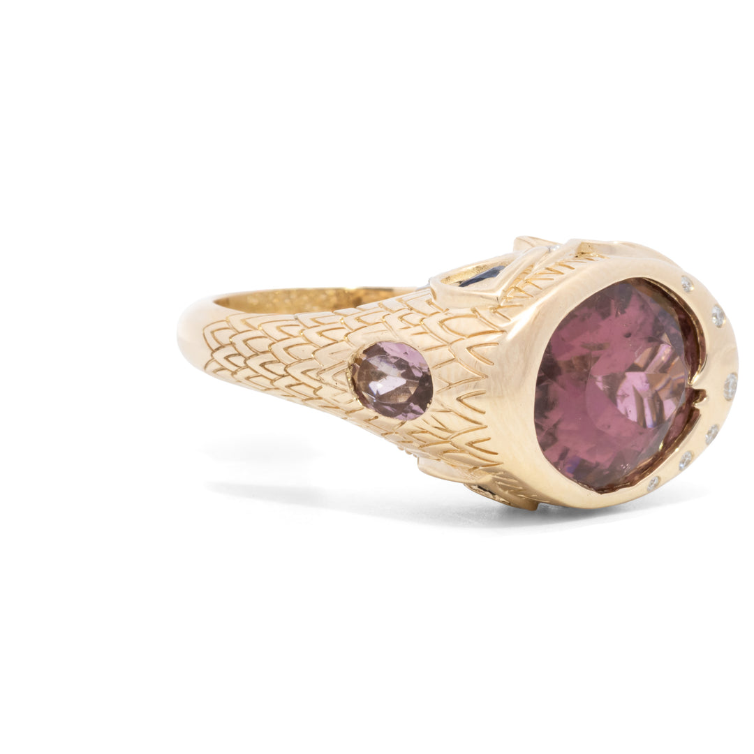 Night Owl Pink Tourmaline Ring