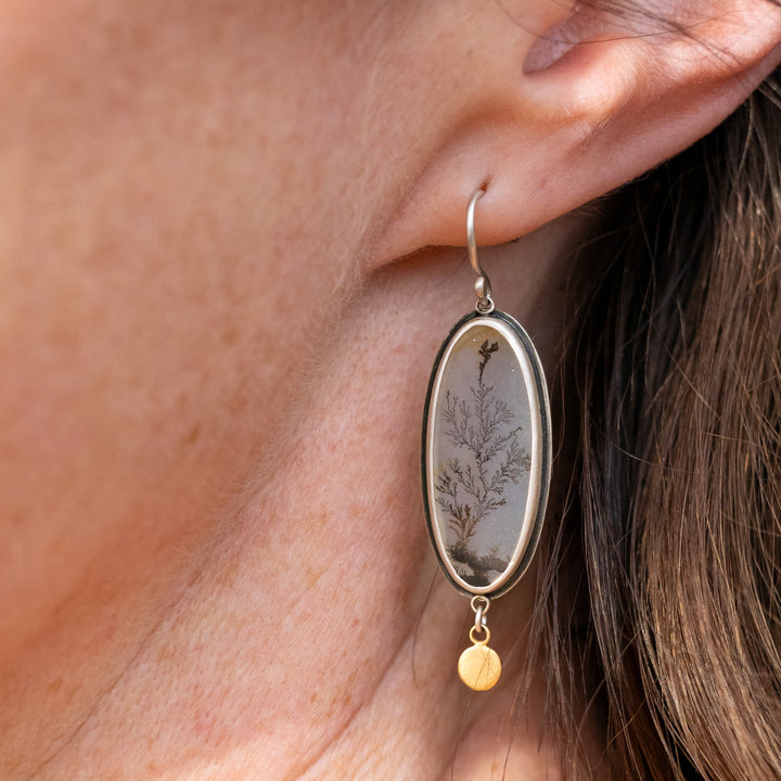Dendritic Agate Earrings