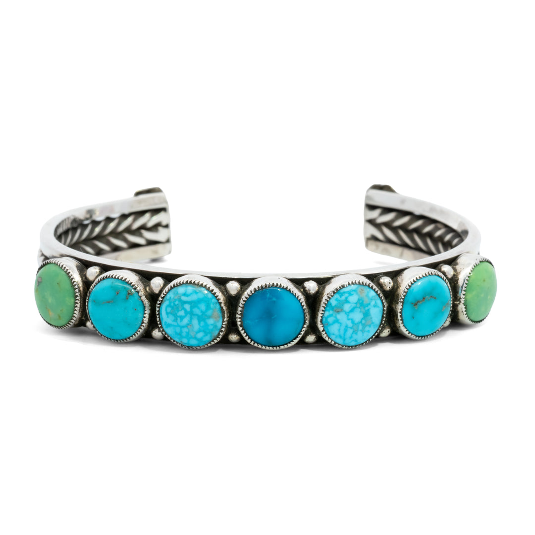 Aldrich Art Blue & Green Turquoise Cuff Bracelet