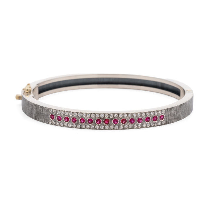 Iman 6 mm Ruby & Diamond Bracelet