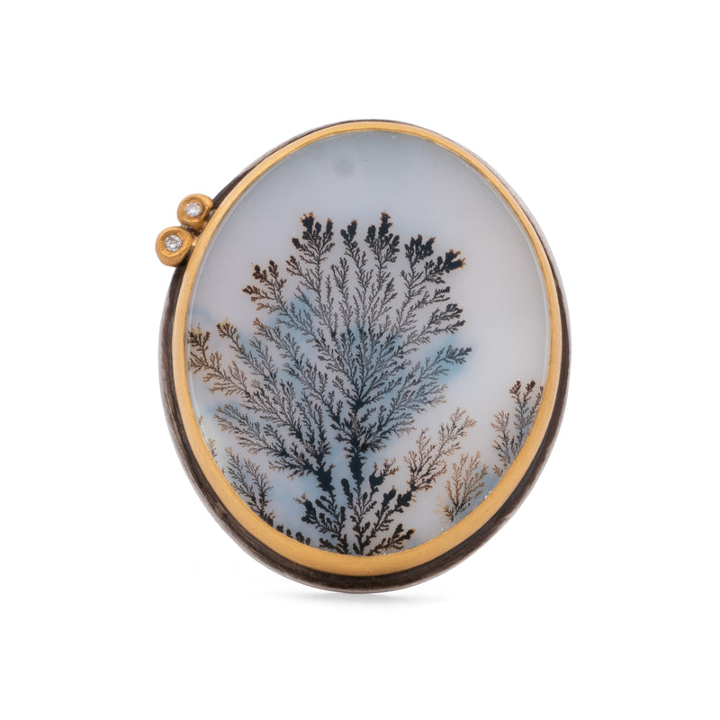 Dendritic Agate Ring