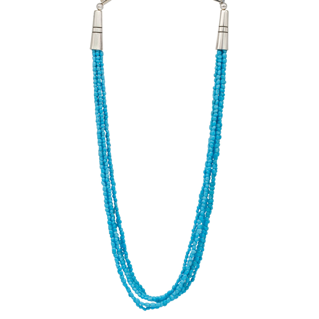 Tony Mitchell Vintage Navajo Turquoise Multi-Strand Necklace