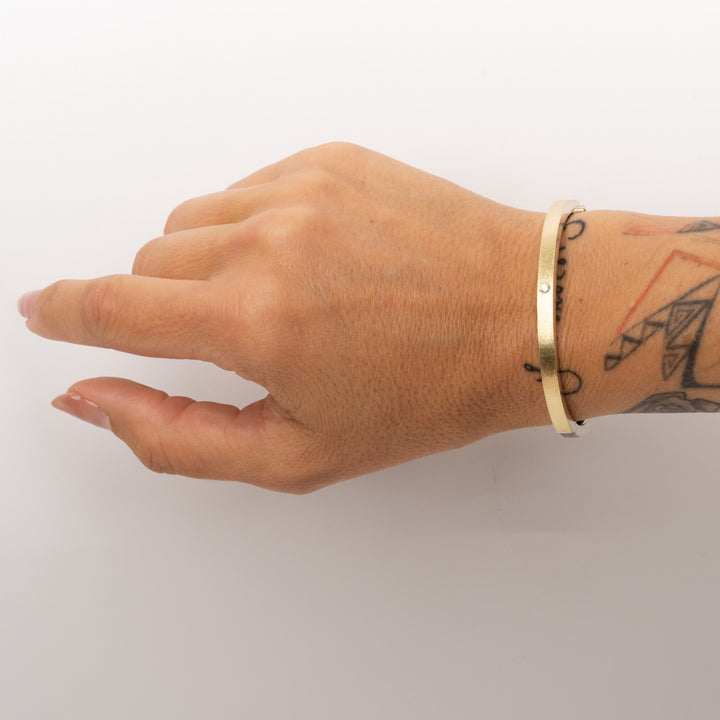 Valery 4 mm Yellow Gold Diamond Bracelet