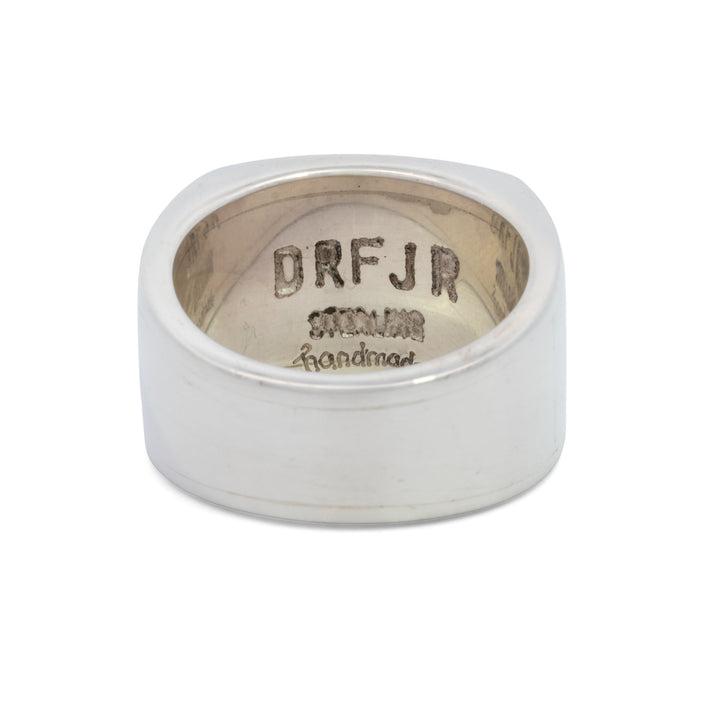 Howling Wolf Rectangular Signet Ring