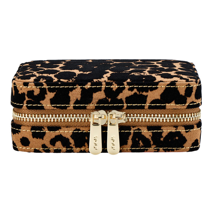 Savanna Leopard Print Jewelry Zip Case