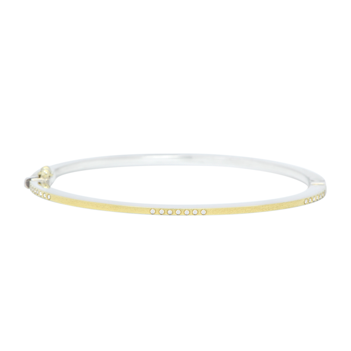 1.8mm Twenty One Gold Bangle Bracelet