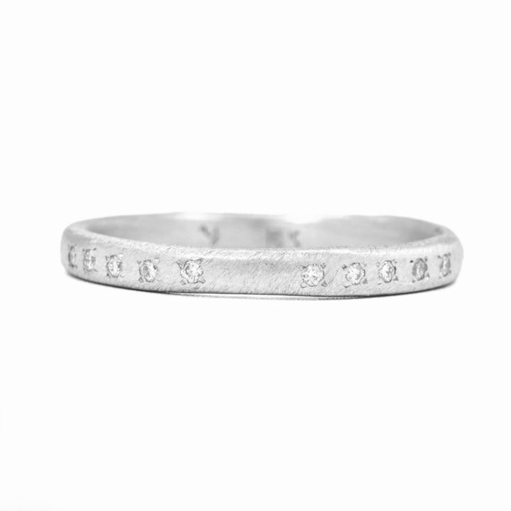 Sparse Eternity Diamond Band Ring
