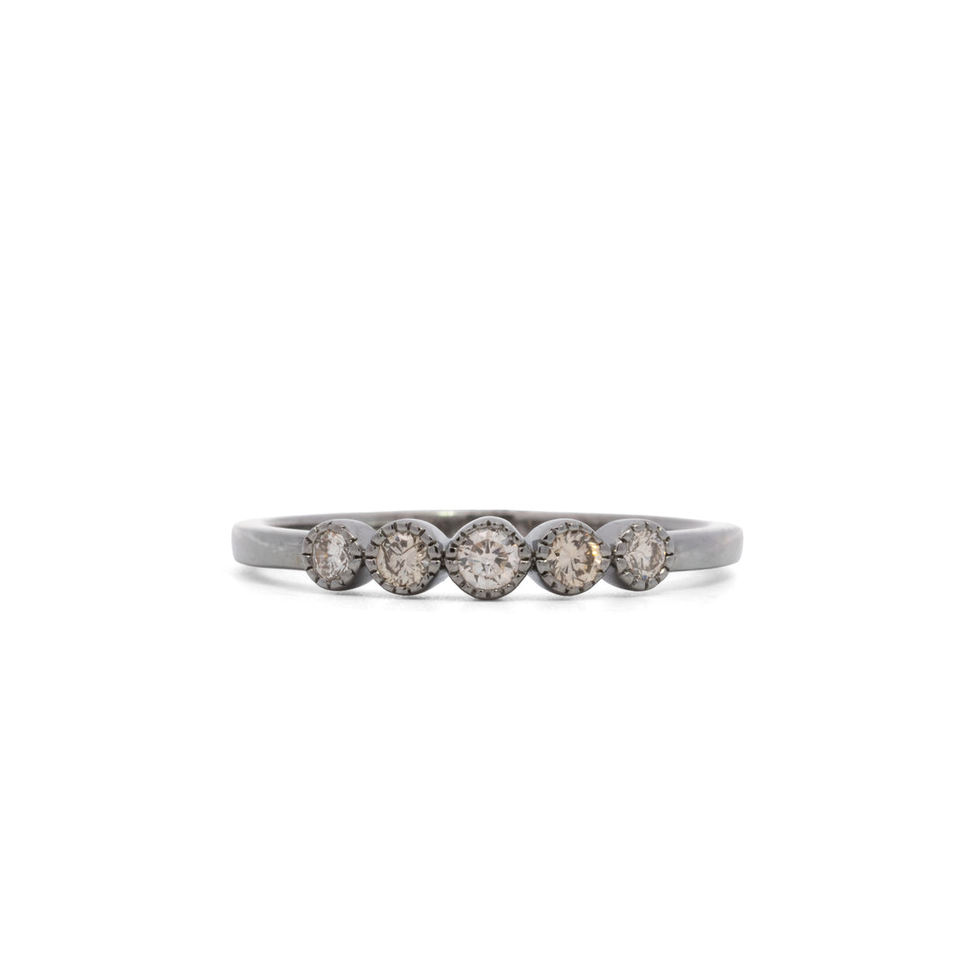 Five Bezel Diamond Ring