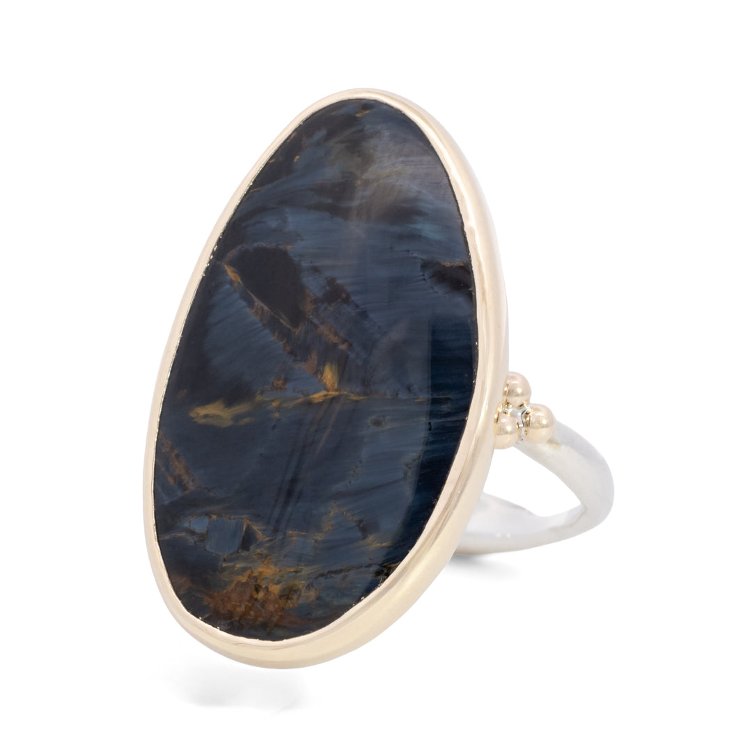 Asymmetrical Pietersite Ring