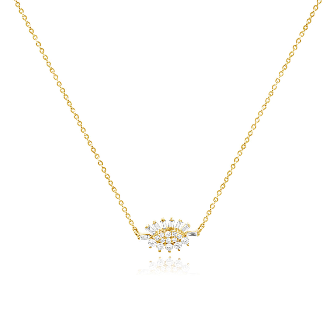 Diamond Evil Eye Necklace