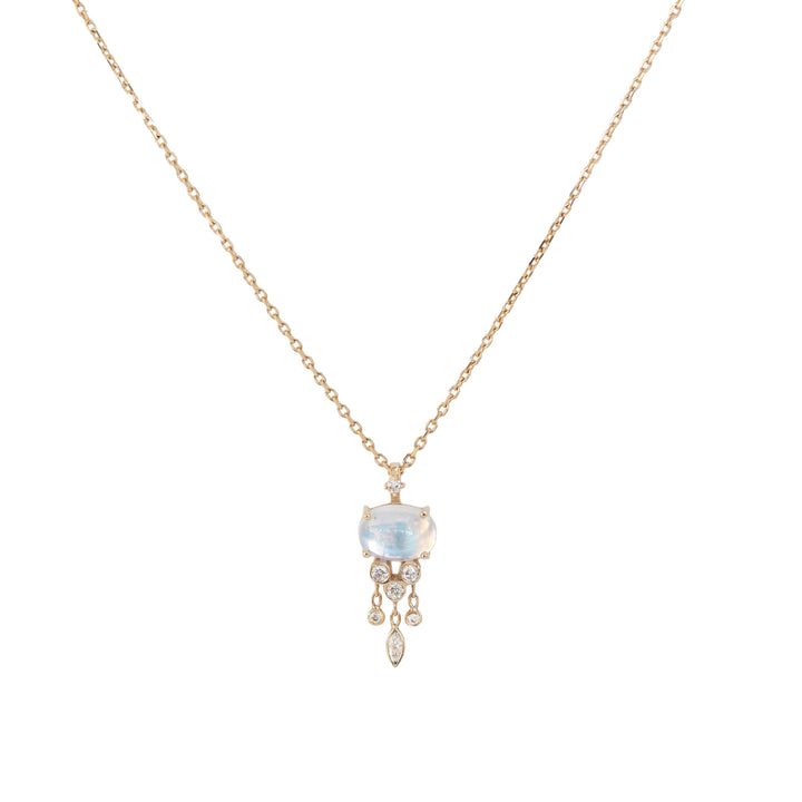 Moonstone Jellyfish Necklace