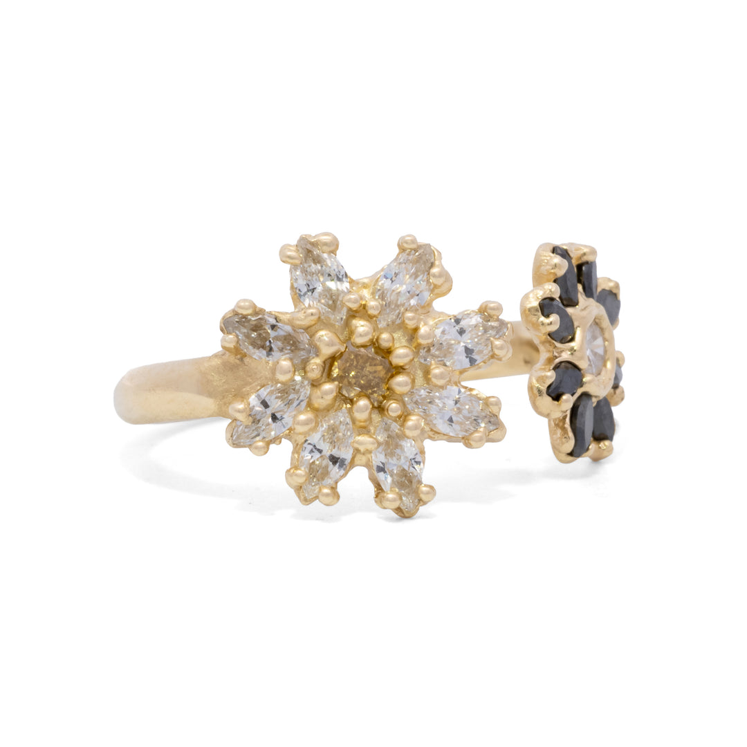 Garden of Daisies Open Top Diamond Ring