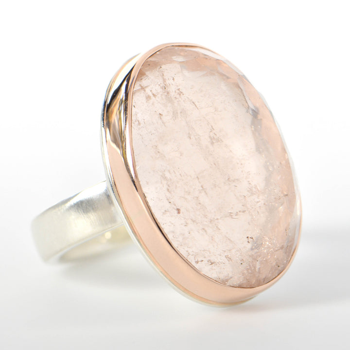 Inverted Morganite Ring