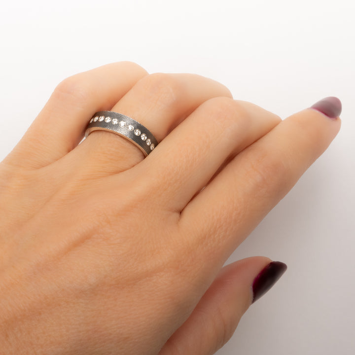 Trunk Show Adam 6 mm White Diamond Ring
