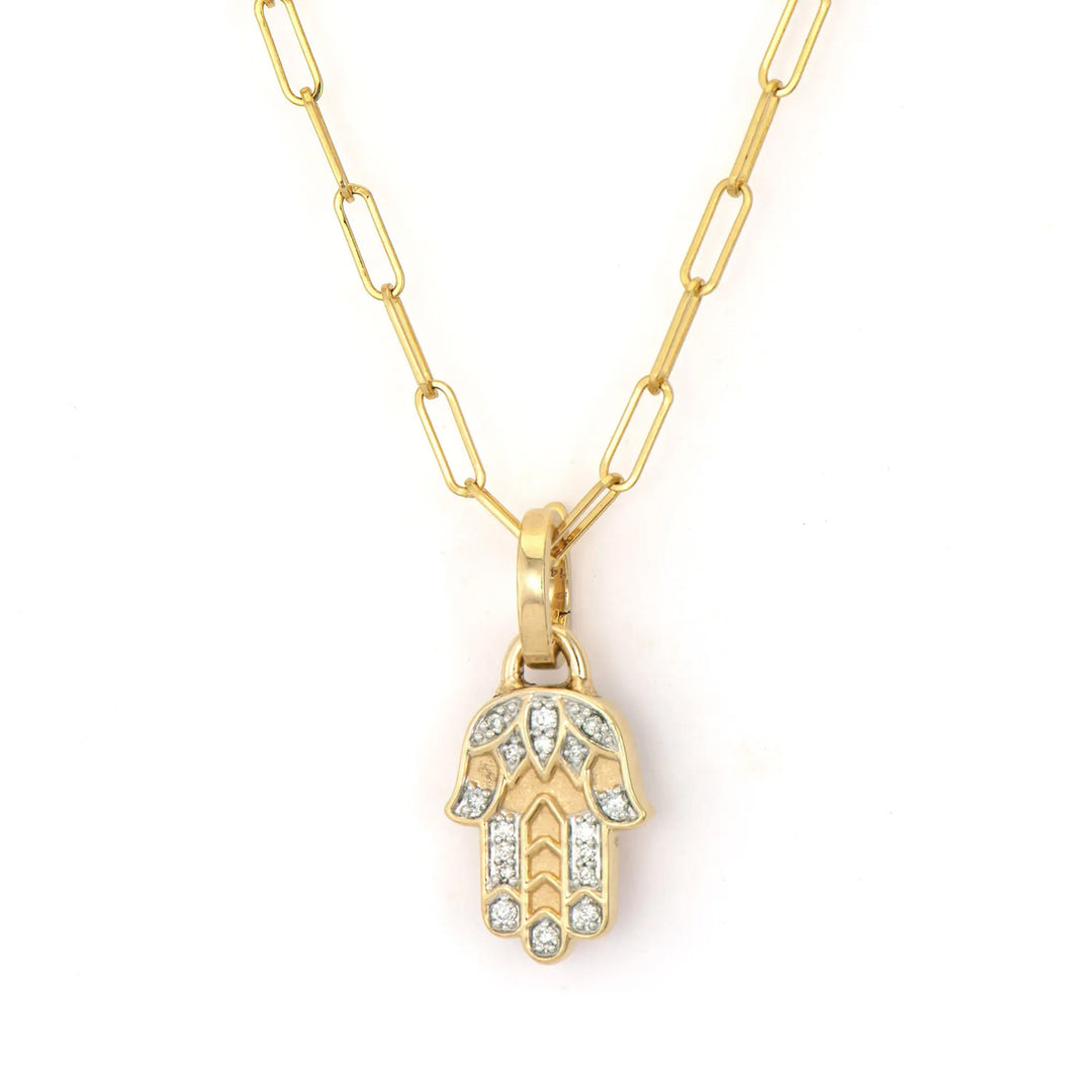 Medium Bejeweled Hamsa Pendant