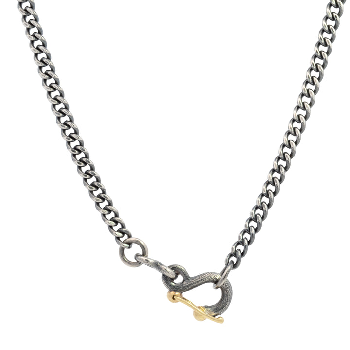 Curbed Link Safety Clasp Necklace