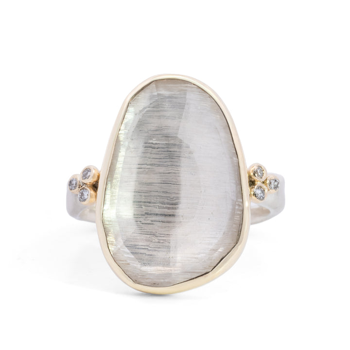 Asymmetrical Clear Quartz Ring
