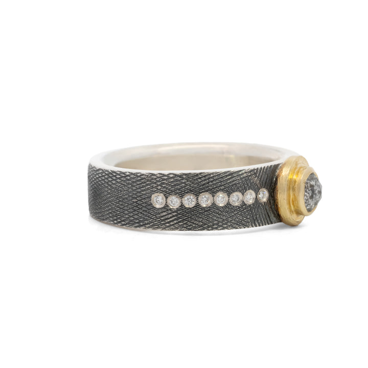 Trunk Show Junia Plus Salt & Pepper Diamond Ring