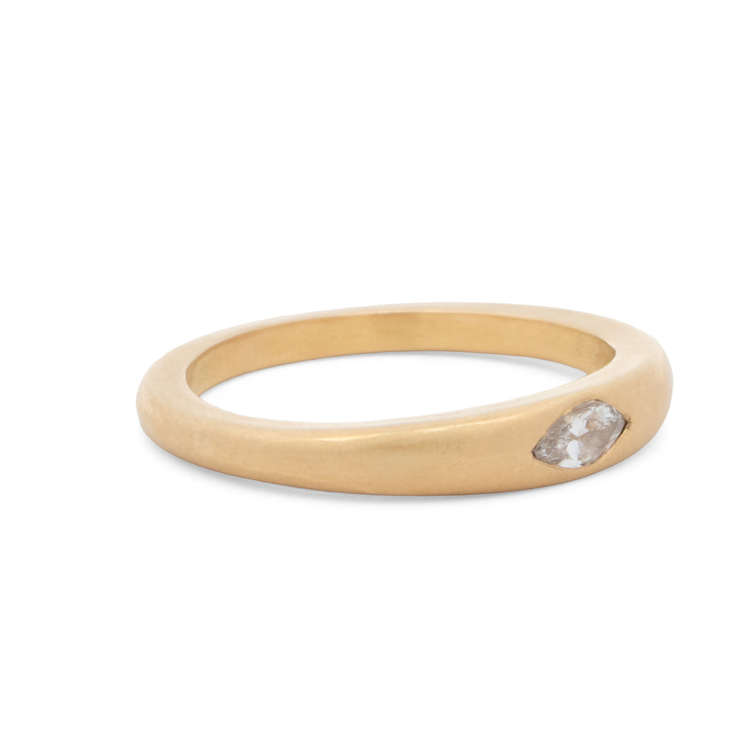 Tapered Marquise Diamond Ring