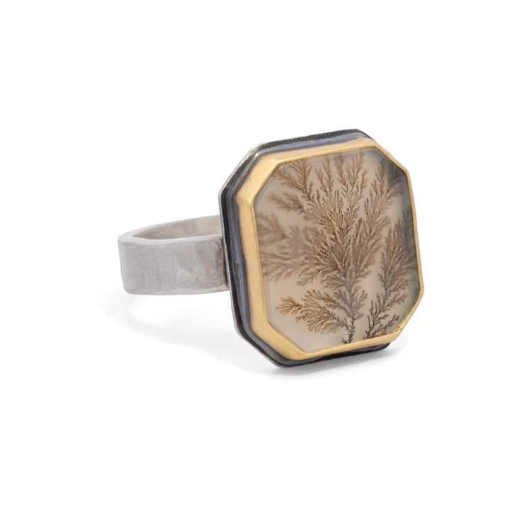 Dendritic Agate Ring