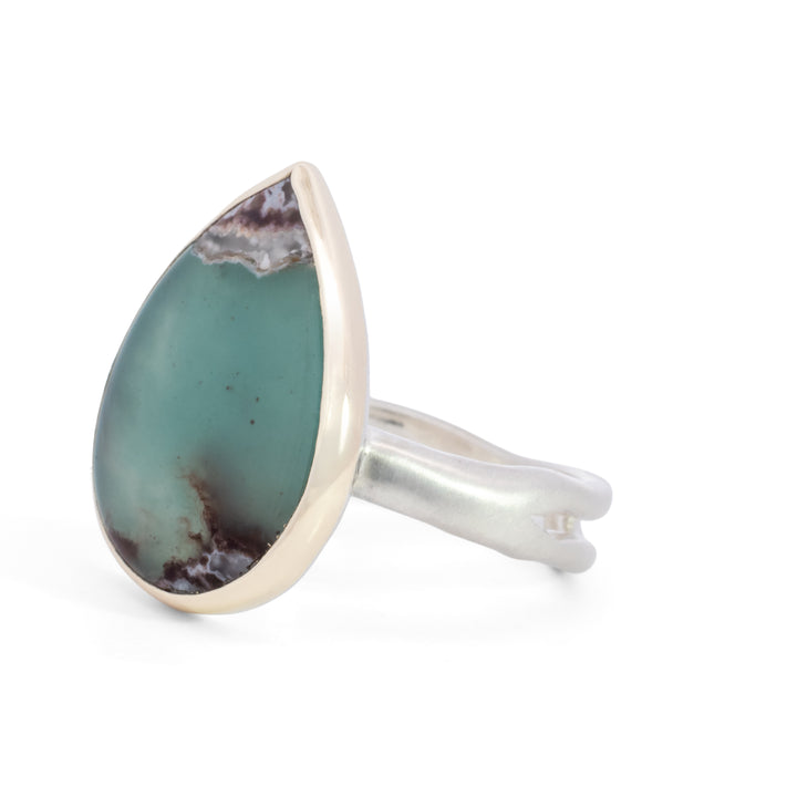 Pear Shaped Aquaprase Ring